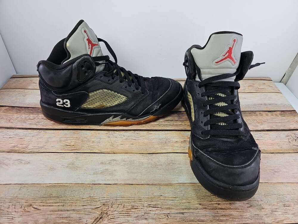 2011 Nike Air Jordan 5 Retro Metallic Silver 136027 010 Sz 11 - FOR RESTORATION!